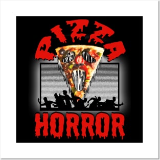 Pizza horror Posters and Art